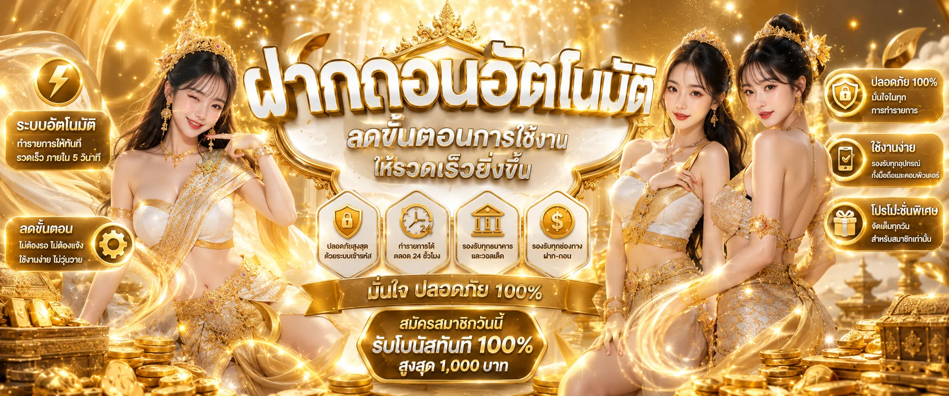 ระบบฝากถอนออโต้ NASA683 รองรับทุกธนาคาร ไทย True Money Wallet
